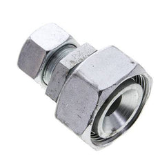 18L & 35L Zink plated Steel Straight Cutting Fitting with Swivel 160 bar ISO 8434-1