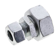 18L & 35L Zink plated Steel Straight Cutting Fitting with Swivel 160 bar ISO 8434-1