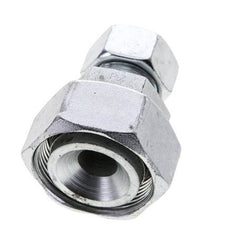 18L & 35L Zink plated Steel Straight Cutting Fitting with Swivel 160 bar ISO 8434-1