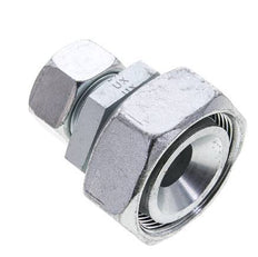 22L & 42L Zink plated Steel Straight Cutting Fitting with Swivel 160 bar ISO 8434-1
