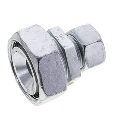 22L & 42L Zink plated Steel Straight Cutting Fitting with Swivel 160 bar ISO 8434-1