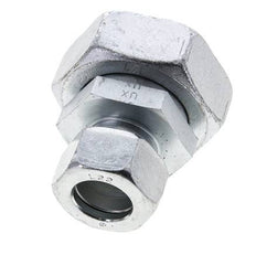 22L & 42L Zink plated Steel Straight Cutting Fitting with Swivel 160 bar ISO 8434-1