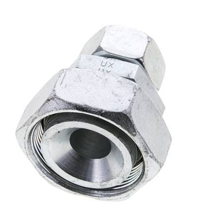 22L & 42L Zink plated Steel Straight Cutting Fitting with Swivel 160 bar ISO 8434-1