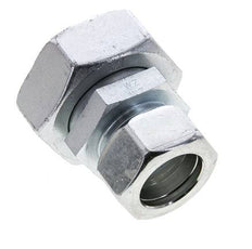 28L & 42L Zink plated Steel Straight Cutting Fitting with Swivel 160 bar ISO 8434-1
