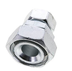 28L & 42L Zink plated Steel Straight Cutting Fitting with Swivel 160 bar ISO 8434-1