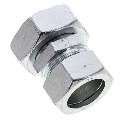 35L & 42L Zink plated Steel Straight Cutting Fitting with Swivel 160 bar ISO 8434-1