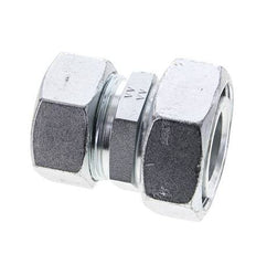 35L & 42L Zink plated Steel Straight Cutting Fitting with Swivel 160 bar ISO 8434-1