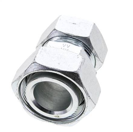 35L & 42L Zink plated Steel Straight Cutting Fitting with Swivel 160 bar ISO 8434-1