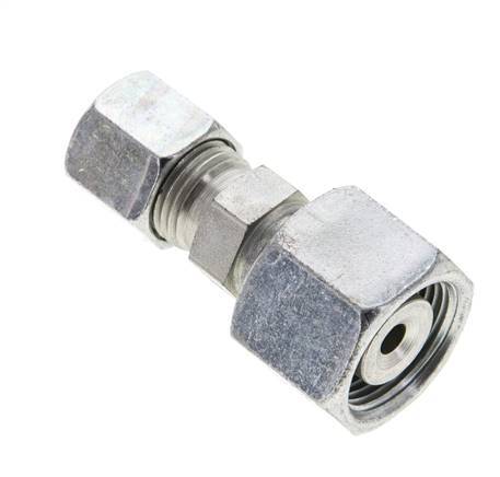 8S & 14S Zink plated Steel Straight Cutting Fitting with Swivel 630 bar ISO 8434-1