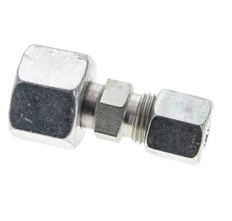 8S & 14S Zink plated Steel Straight Cutting Fitting with Swivel 630 bar ISO 8434-1