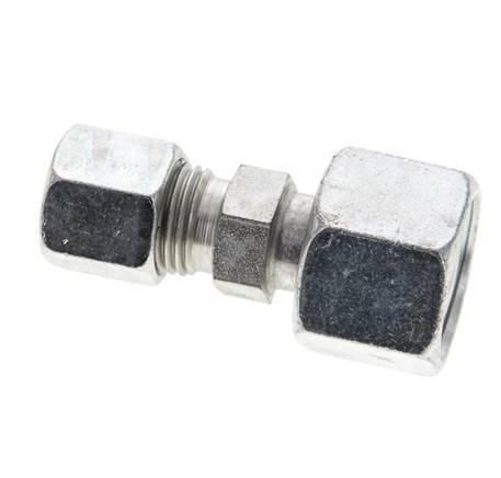 8S & 14S Zink plated Steel Straight Cutting Fitting with Swivel 630 bar ISO 8434-1