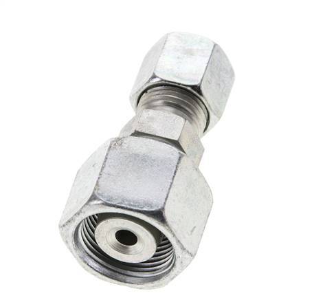 8S & 14S Zink plated Steel Straight Cutting Fitting with Swivel 630 bar ISO 8434-1