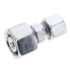 10S & 16S Zink plated Steel Straight Cutting Fitting with Swivel 400 bar ISO 8434-1
