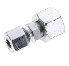 10S & 16S Zink plated Steel Straight Cutting Fitting with Swivel 400 bar ISO 8434-1