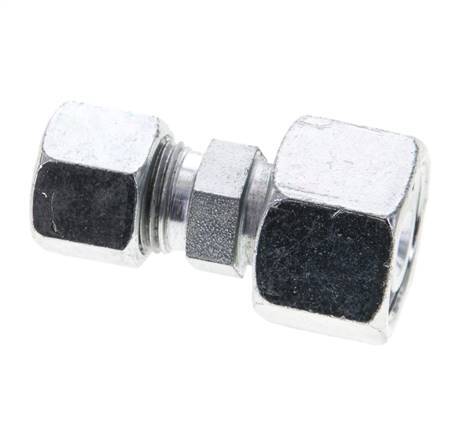 10S & 16S Zink plated Steel Straight Cutting Fitting with Swivel 400 bar ISO 8434-1