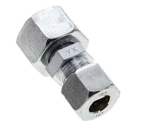 12S & 16S Zink plated Steel Straight Cutting Fitting with Swivel 400 bar ISO 8434-1