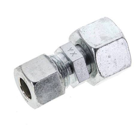 12S & 16S Zink plated Steel Straight Cutting Fitting with Swivel 400 bar ISO 8434-1