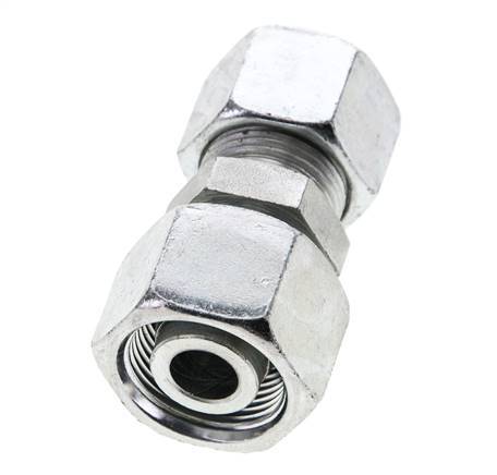 14S & 16S Zink plated Steel Straight Cutting Fitting with Swivel 400 bar ISO 8434-1
