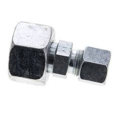 10S & 20S Zink plated Steel Straight Cutting Fitting with Swivel 400 bar ISO 8434-1