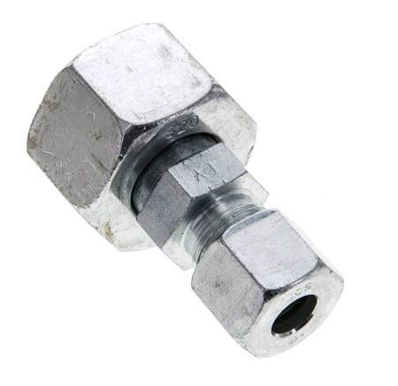 10S & 20S Zink plated Steel Straight Cutting Fitting with Swivel 400 bar ISO 8434-1