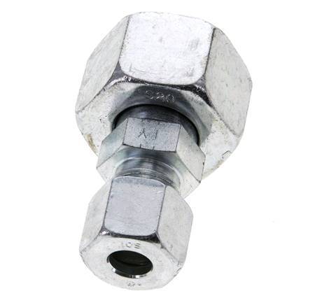 10S & 20S Zink plated Steel Straight Cutting Fitting with Swivel 400 bar ISO 8434-1