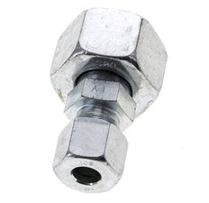 10S & 20S Zink plated Steel Straight Cutting Fitting with Swivel 400 bar ISO 8434-1