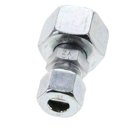 12S & 20S Zink plated Steel Straight Cutting Fitting with Swivel 400 bar ISO 8434-1