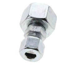 12S & 20S Zink plated Steel Straight Cutting Fitting with Swivel 400 bar ISO 8434-1
