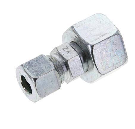 12S & 20S Zink plated Steel Straight Cutting Fitting with Swivel 400 bar ISO 8434-1