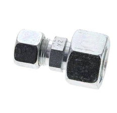 12S & 20S Zink plated Steel Straight Cutting Fitting with Swivel 400 bar ISO 8434-1