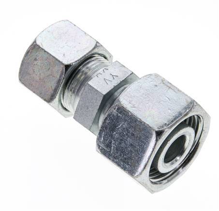 16S & 20S Zink plated Steel Straight Cutting Fitting with Swivel 400 bar ISO 8434-1
