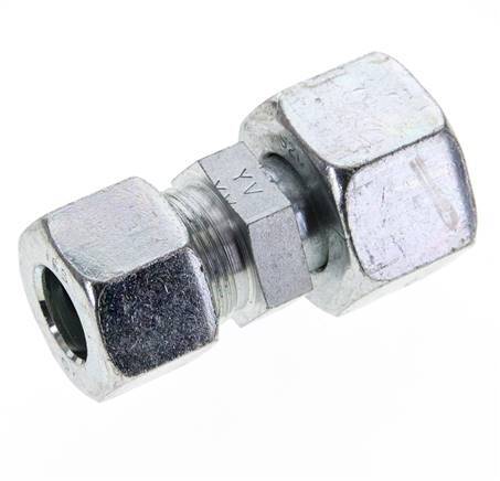 16S & 20S Zink plated Steel Straight Cutting Fitting with Swivel 400 bar ISO 8434-1