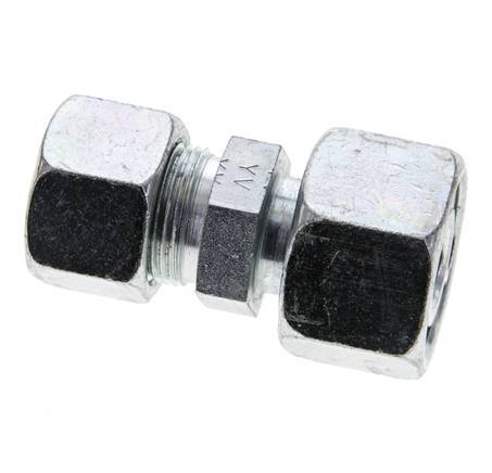 16S & 20S Zink plated Steel Straight Cutting Fitting with Swivel 400 bar ISO 8434-1