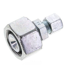 10S & 25S Zink plated Steel Straight Cutting Fitting with Swivel 400 bar ISO 8434-1