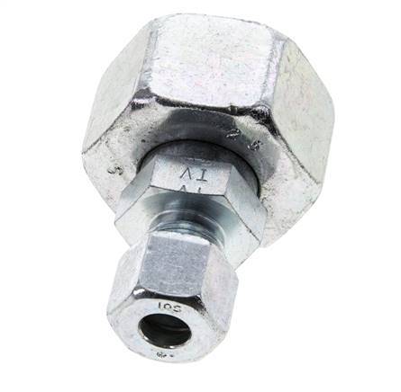 10S & 25S Zink plated Steel Straight Cutting Fitting with Swivel 400 bar ISO 8434-1