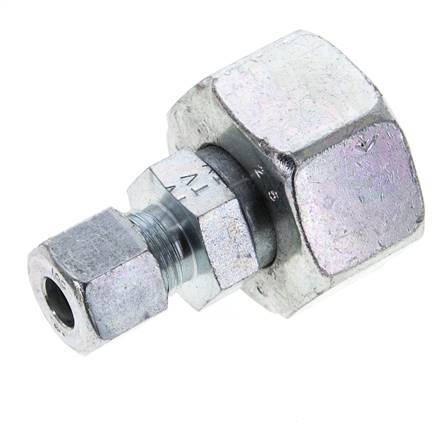 10S & 25S Zink plated Steel Straight Cutting Fitting with Swivel 400 bar ISO 8434-1