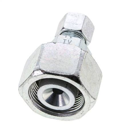 10S & 25S Zink plated Steel Straight Cutting Fitting with Swivel 400 bar ISO 8434-1