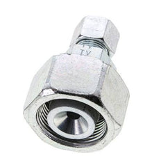 10S & 25S Zink plated Steel Straight Cutting Fitting with Swivel 400 bar ISO 8434-1