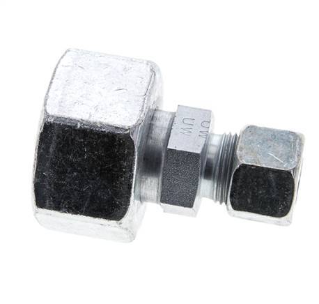 12S & 25S Zink plated Steel Straight Cutting Fitting with Swivel 400 bar ISO 8434-1
