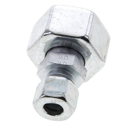 12S & 25S Zink plated Steel Straight Cutting Fitting with Swivel 400 bar ISO 8434-1