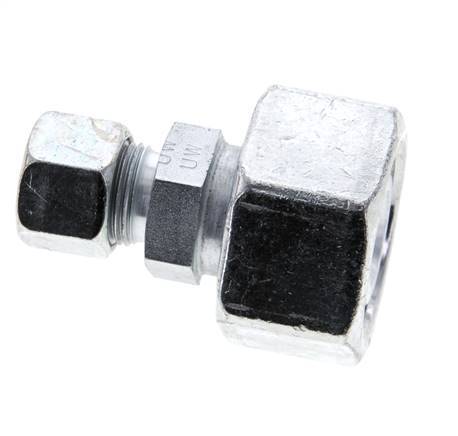 12S & 25S Zink plated Steel Straight Cutting Fitting with Swivel 400 bar ISO 8434-1