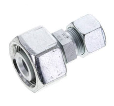 16S & 25S Zink plated Steel Straight Cutting Fitting with Swivel 400 bar ISO 8434-1