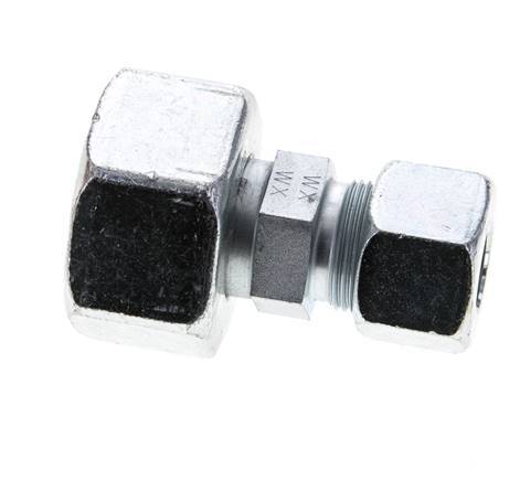 16S & 25S Zink plated Steel Straight Cutting Fitting with Swivel 400 bar ISO 8434-1
