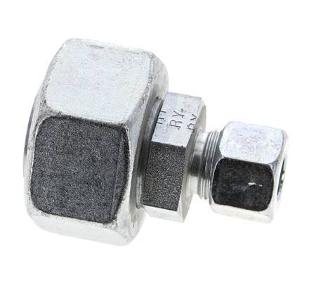 12S & 30S Zink plated Steel Straight Cutting Fitting with Swivel 400 bar ISO 8434-1