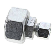 12S & 30S Zink plated Steel Straight Cutting Fitting with Swivel 400 bar ISO 8434-1