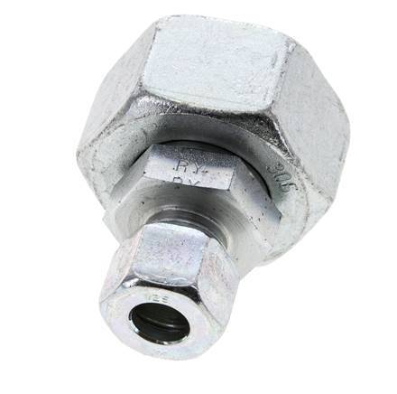 12S & 30S Zink plated Steel Straight Cutting Fitting with Swivel 400 bar ISO 8434-1