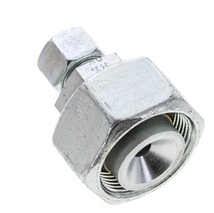 12S & 30S Zink plated Steel Straight Cutting Fitting with Swivel 400 bar ISO 8434-1
