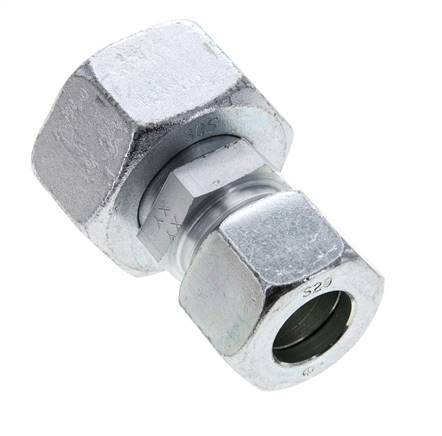 20S & 30S Zink plated Steel Straight Cutting Fitting with Swivel 400 bar ISO 8434-1