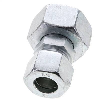 20S & 30S Zink plated Steel Straight Cutting Fitting with Swivel 400 bar ISO 8434-1
