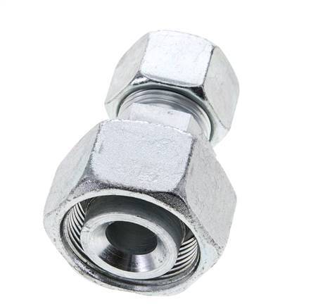 20S & 30S Zink plated Steel Straight Cutting Fitting with Swivel 400 bar ISO 8434-1